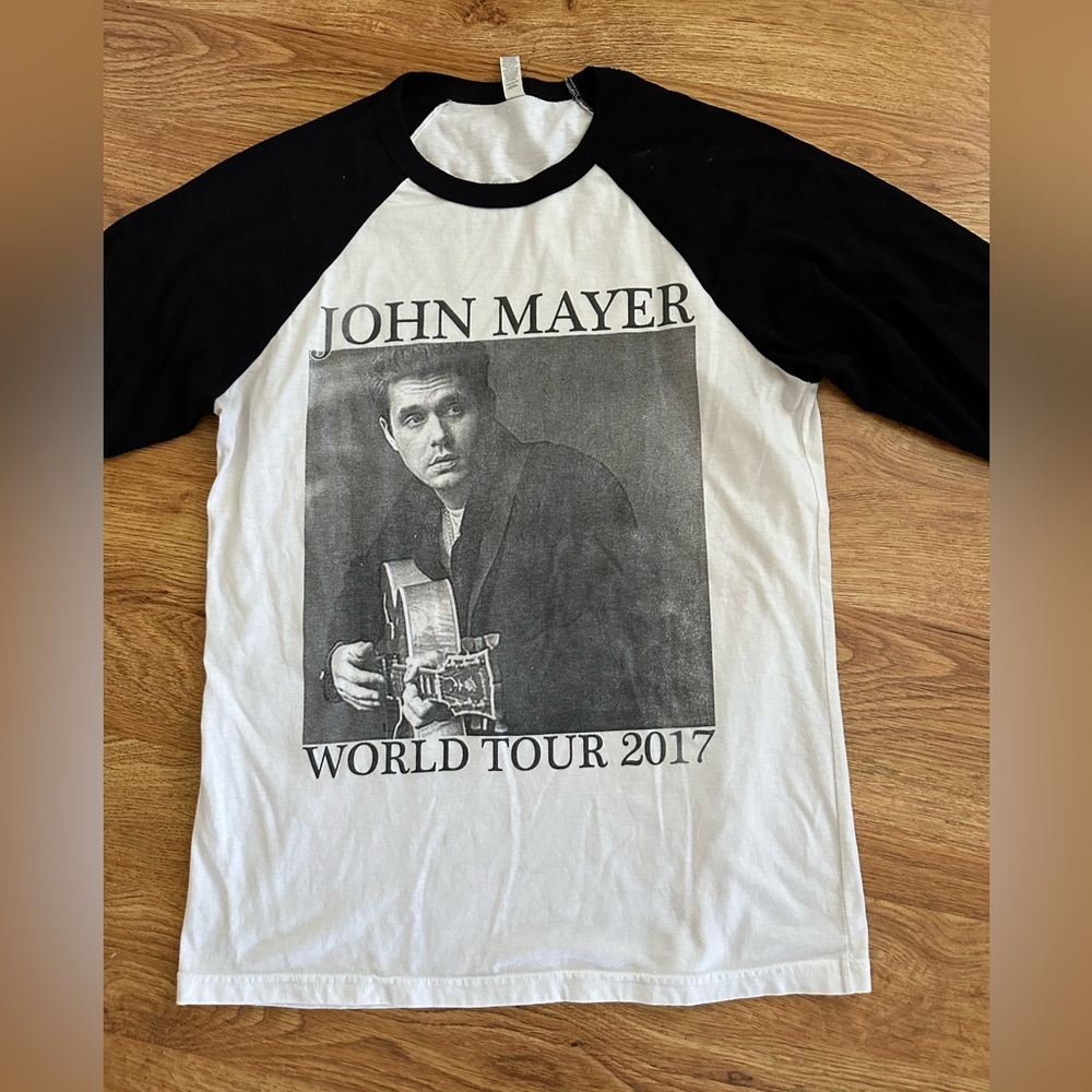 John Mayer World Tour 2017 Raglan Shirt M